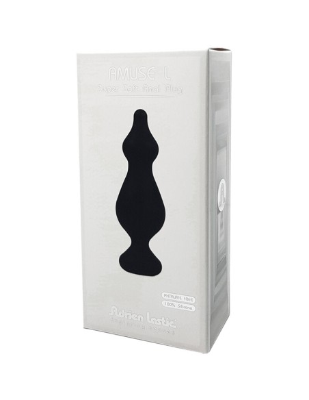 ADRIEN LASTIC - AMUSE PLUG ANAL SILICONA NEGRO TALLA L