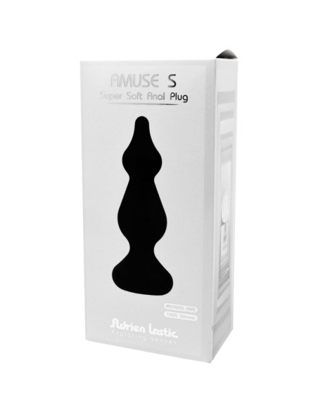 ADRIEN LASTIC - AMUSE PLUG ANAL SILICONA NEGRO TALLA S