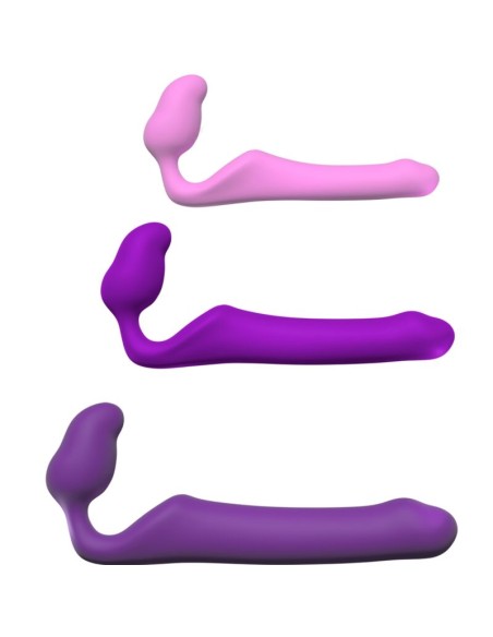 ADRIEN LASTIC - QUEENS STRAP-ON FLEXIBLE VIOLETA TALLA L