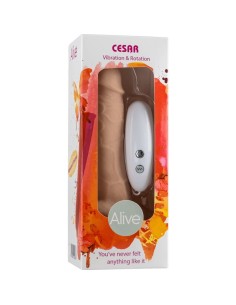 ALIVE - CESAR PENE REALISTICO VIBRADOR  ROTADOR 17.5 CM 2