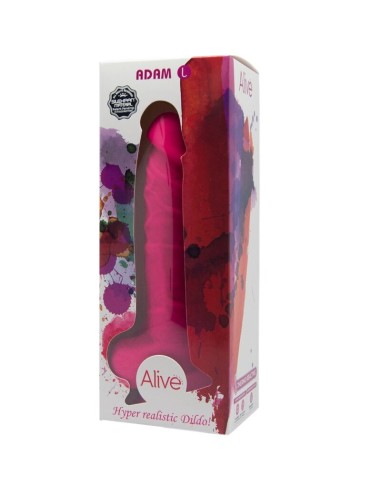 ALIVE - ADAM L PENE REALISTICO FUCSIA 19 CM