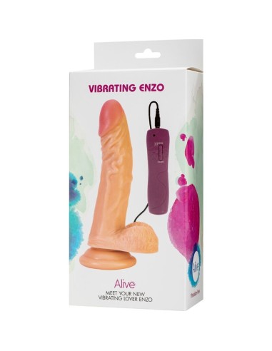 ALIVE - ENZO PENE REALISTICO VIBRADOR 21 CM