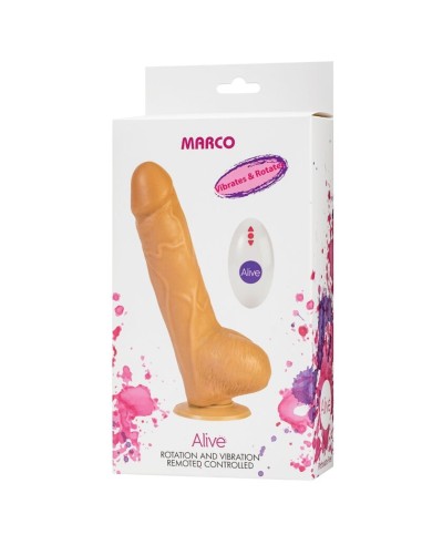 ALIVE - MARCO PENE REALISTICO VIBRADOR  ROTADOR...