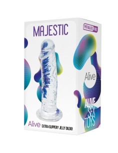ALIVE - MAJESTIC PENE REALISTICO TRANSPARENTE 14.7 CM 2
