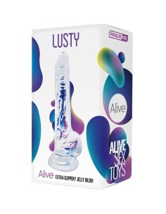 ALIVE - LUSTY PENE REALISTICO TRANSPARENTE 18 CM 2