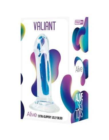 ALIVE - VALIANT PENE REALISTICO TRANSPARENTE 16 CM