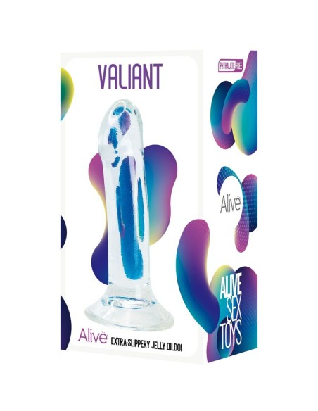 ALIVE - VALIANT PENE REALISTICO TRANSPARENTE 16 CM