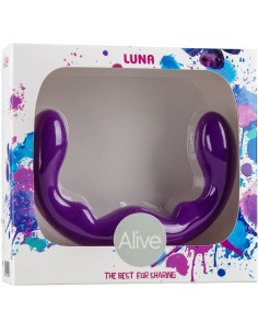 ALIVE - LUNA DILDO DOBLE PENETRACION SILICONA VIOLETA 25 CM 2