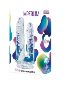 ALIVE - IMPERIUM PENE REALISTICO DOBLE TRANSPARENTE 12/14 CM 2