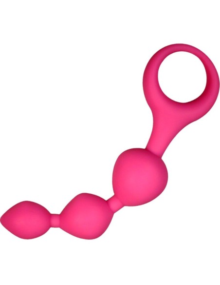 ALIVE - TRIBALL BOLAS ANALES SILICONA ROSA 15 CM