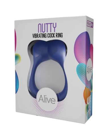 ALIVE - NUTTY ANILLO VIBRADOR AZUL