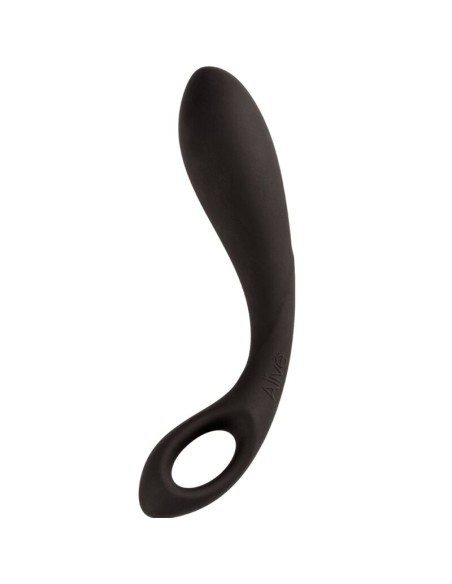 ALIVE - BLACK HEART MASAJEADOR ANAL 15 CM