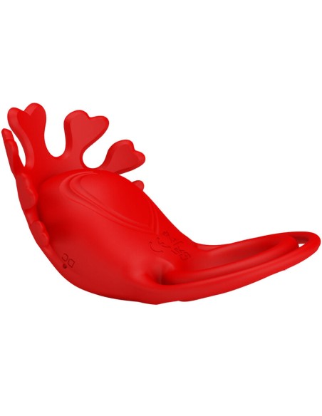 PRETTY LOVE - RUBEN ANILLO VIBRADOR 7 VIBRACIONES SILICONA ROJO