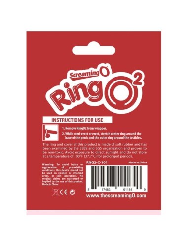 SCREAMING O - ANILLO RINGO 2 TRANSPARENTE