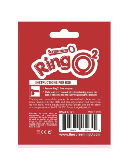 SCREAMING O - ANILLO RINGO 2 TRANSPARENTE