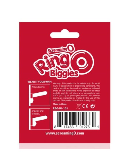 SCREAMING O - ANILLO RINGO BIGGIES TRANSPARENTE