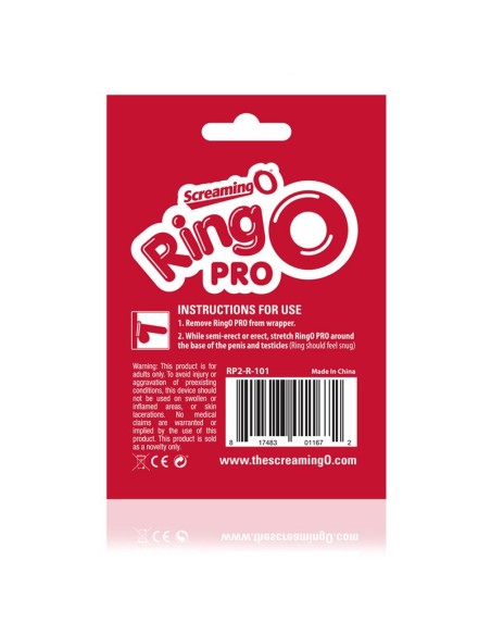 SCREAMING O - ANILLO RINGO PRO LG ROJO