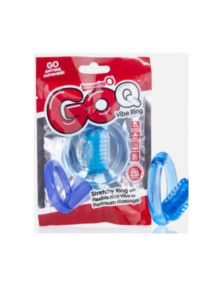 SCREAMING O - ANILLO VIBRADOR GO Q VIBE TRANSPARENTE