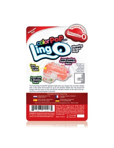 SCREAMING O - ANILLO VIBRADOR COLOUR POP...