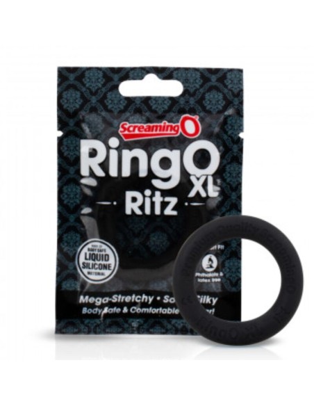 SCREAMING O - ANILLO RINGO RITZ XL NEGRO