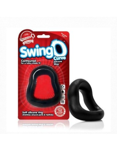 SCREAMING O - ANILLO SWINGO CURVED NEGRO