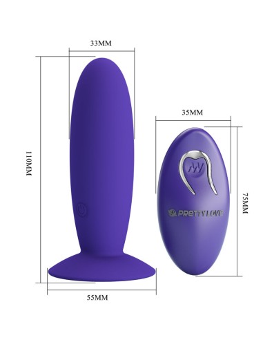 PRETTY LOVE - YOUTH PLUG ANAL VIBRATOR REMOTE...