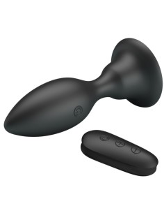MR PLAY - ANAL PLUG WITH VIBRATION BLACK REMOTE CONTROL 2