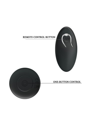 MR PLAY - PLUG ANAL CON VIBRACION NEGRO CONTROL...