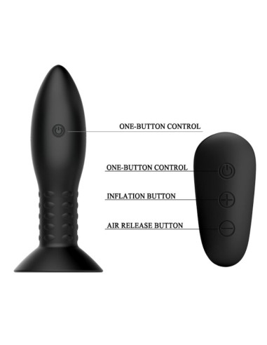 MR PLAY - PLUG WITH BLACK ROTATING BALLS REMOTE...