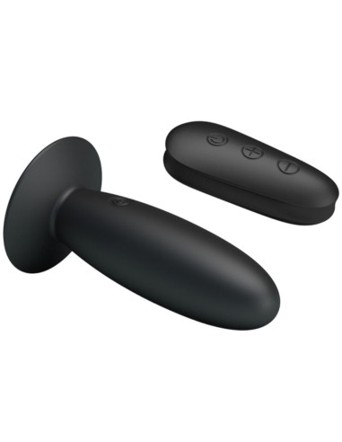 MR PLAY - ANAL PLUG WITH VIBRATION BLACK REMOTE...