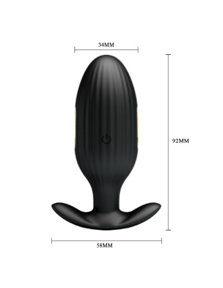 PRETTY LOVE - JEFFERSON APP CONTROLLED ANAL PLUG BLACK