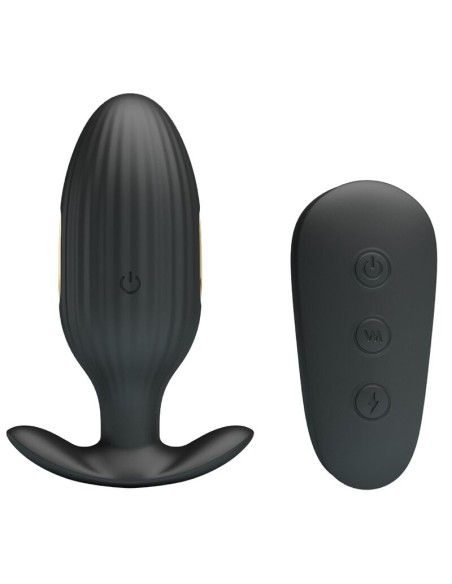 PRETTY LOVE - KELLY PLUG ANAL RECHARGEABLE VIBRATOR BLACK