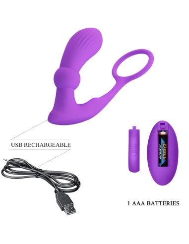 PRETTY LOVE - WARREN VIOLET ANAL RING  VIBRATOR