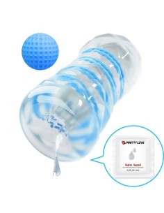 PRETTY LOVE - SMALL MASTURBATOR WITH BLUE SPIRALS 2