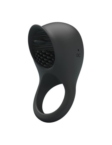 PRETTY LOVE - VIBRATING PENIS RING WITH BLACK...