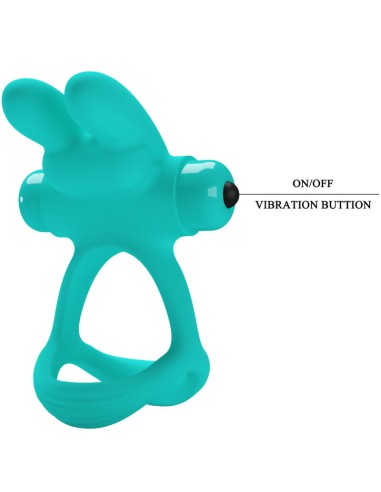 PRETTY LOVE - DANTE GREEN RABBIT VIBRATOR RING