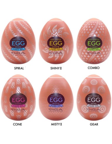 TENGA - HARD BOILED HUEVO MASTURBADOR PACK 6 UDS