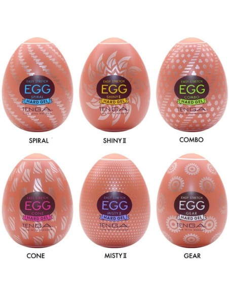 TENGA - HARD BOILED HUEVO MASTURBADOR PACK 6 UDS