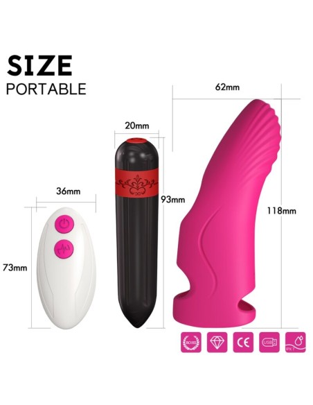 ARMONY - AURORA VIBRADOR DEDAL CONTROL REMOTO VIOLETA