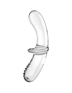 SATISFYER - DOUBLE CRYSTAL DILDO TRANSPARENTE 2