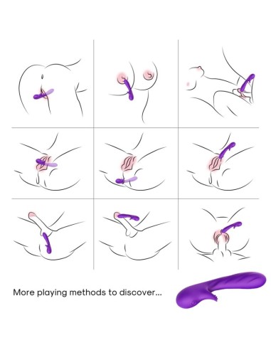 ARMONY - ROMANCE VIBRATOR WITH STIMULATOR PURPLE