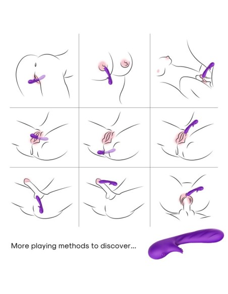 ARMONY - ROMANCE VIBRATOR WITH STIMULATOR PURPLE