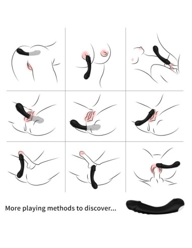 ARMONY - DILDO VIBRATOR G-SPOT SILICONE BLACK