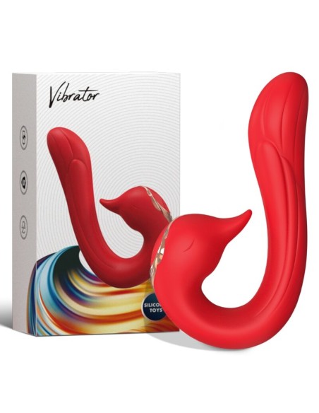ARMONY - DELFIN VIBRATOR MULTIPOSITION  HEAT EFFECT RED