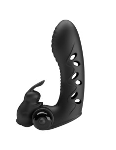 PRETTY LOVE - VANCE BLACK RABBIT VIBRATOR FINGER COVER
