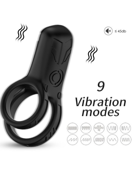 ARMONY - DOUBLE RING VIBRATOR BLACK
