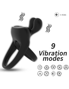 ARMONY - RING VIBRATOR RABBIT BLACK 2