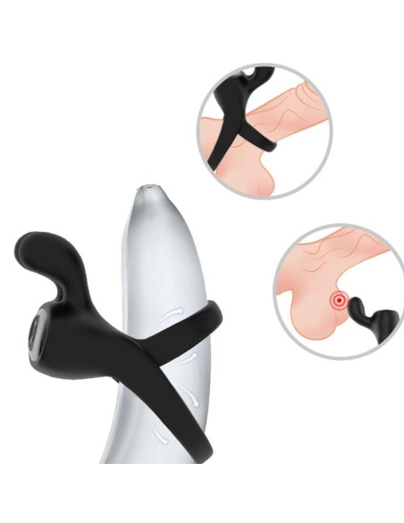 ARMONY - RING VIBRATOR RABBIT BLACK