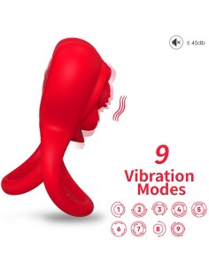 ARMONY - RING VIBRATOR HEART RED 2