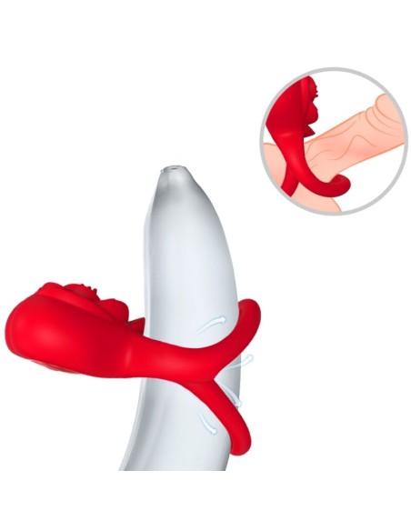 ARMONY - RING VIBRATOR HEART RED